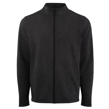 Men's Poly-Cotton Fleece Performance Long Sleeve Full-Zip